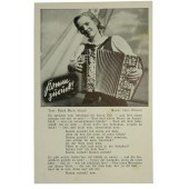 Komm zurück! Postcard with German military song.